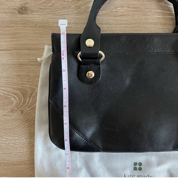 Kate Spade Black Satchel with Gold Accents - Picture 8 of 11